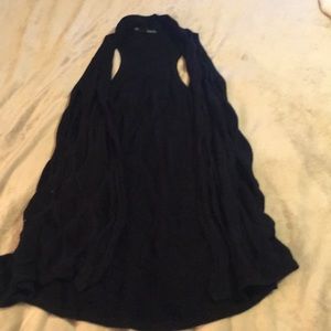 Black sleeveless cover up